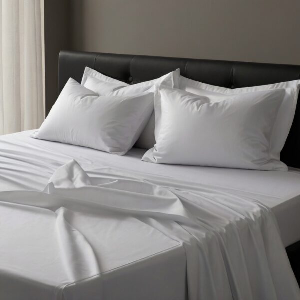Premium Natural100% COTTON 300TC BED SHEETS SET 4 PCS